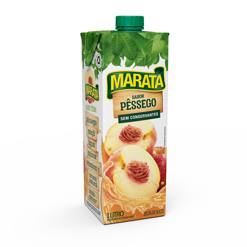 Néctar Sabor Pêssego e Maçã
