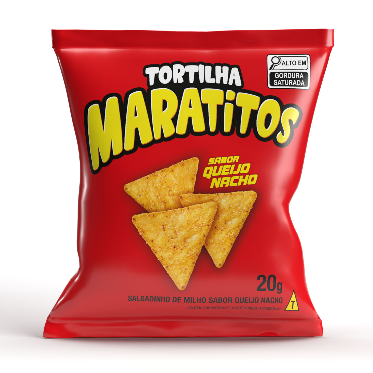 Tortilhas Sabor Queijo Nacho 20g