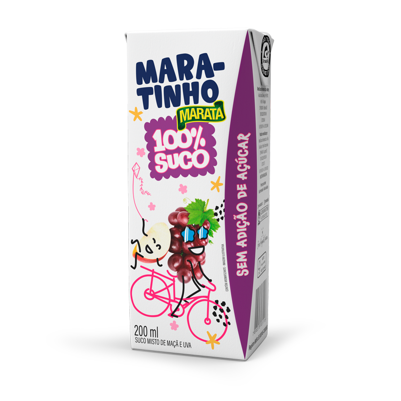 Suco100% Misto de Maçã e Uva