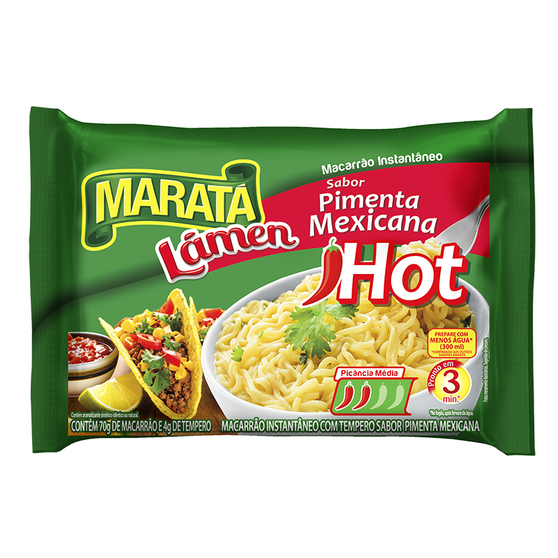 Macarrão Instantâneo Sabor Pimenta Mexicana